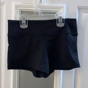 logo works girls youth dance shorts